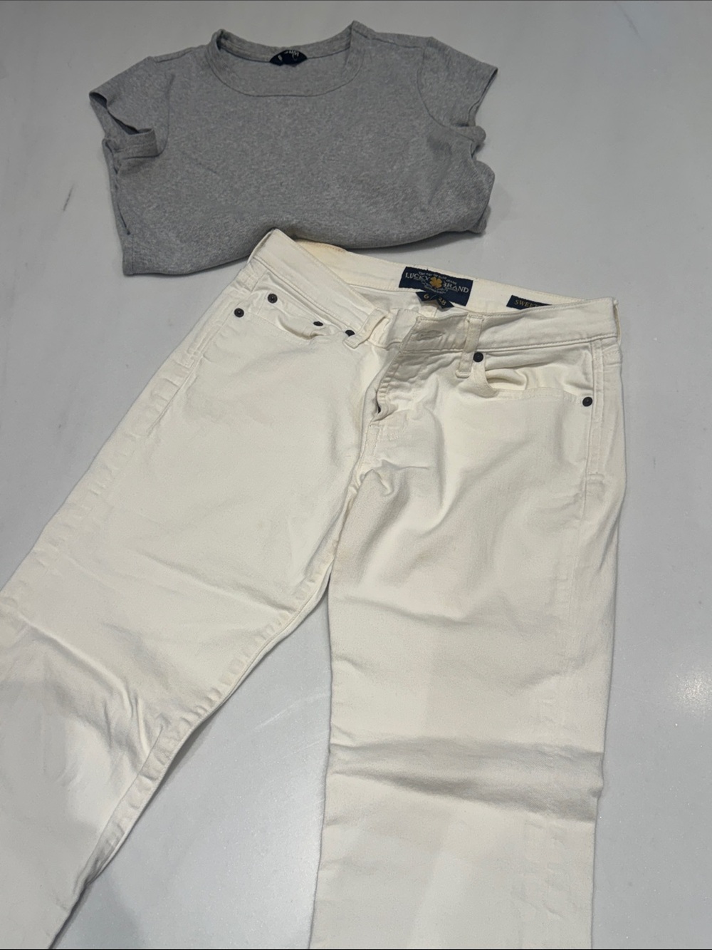 Lucky Brand sweet n low off white Jeans